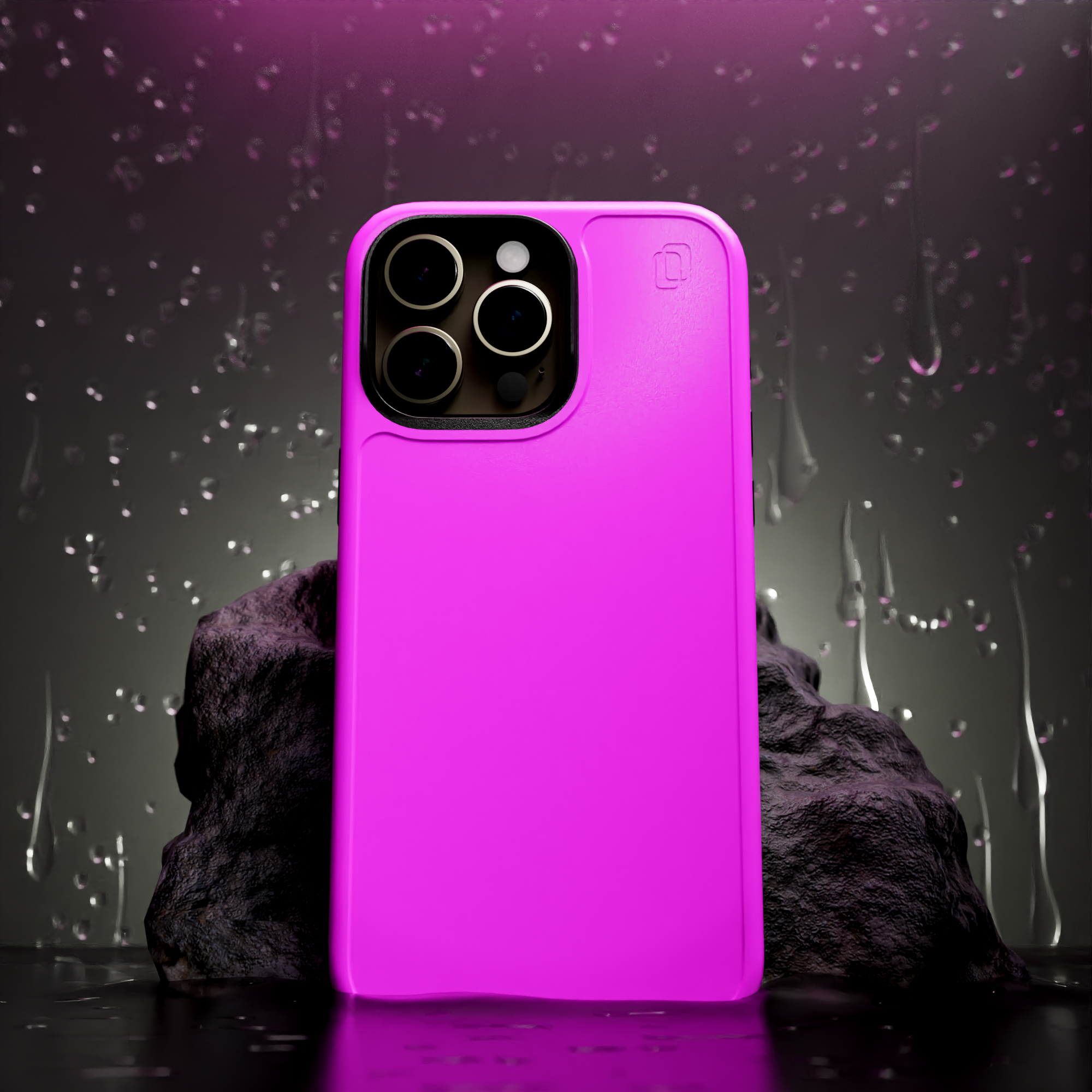 Shock-Absorbent Magsafe® Case for Apple iPhone 15 | Vivid Magenta | Fortitude Series